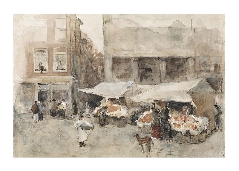 Markt Met Bloemenstalletjes By Floris Arntzenius-12