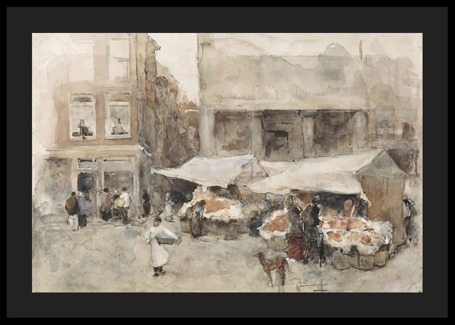 Markt Met Bloemenstalletjes By Floris Arntzenius-12