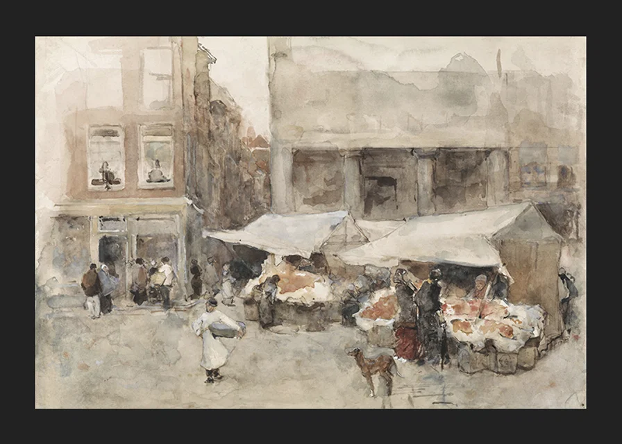 Markt Met Bloemenstalletjes By Floris Arntzenius-12