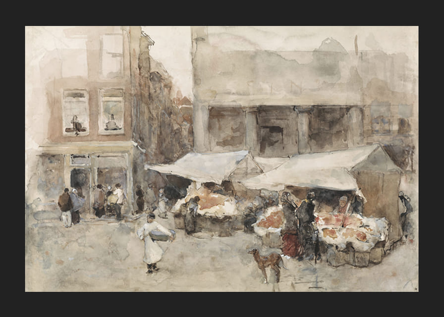Markt Met Bloemenstalletjes By Floris Arntzenius-12