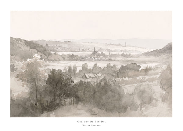 Plakatas Gezicht Op Een Dal By Willem Bodeman