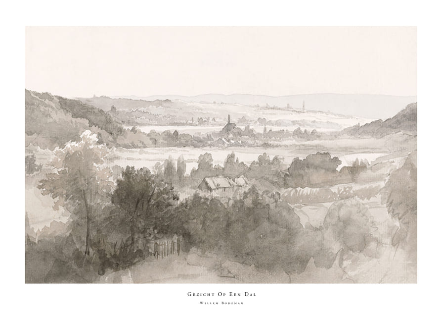 Gezicht Op Een Dal By Willem Bodeman-12