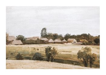 Poster Village Near Krakow By Henryk Grabiński