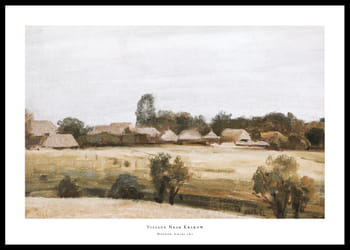 Poster Village Near Krakow By Henryk Grabiński