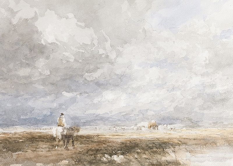 Going To The Hayfield By David Cox-12
