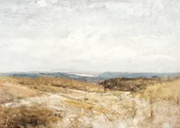Paysage De Collines By Henri Harpignies-9