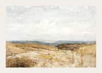 Paysage De Collines By Henri Harpignies-5