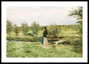 Poster Evening At Pipping By Erik Werenskiold