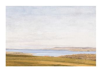 Poster Fjord Landscape With Farmhouse By P. C. Skovgaard
