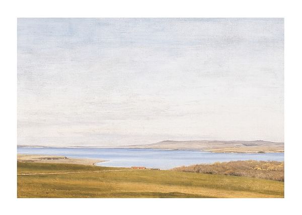 Plagát Fjord Landscape With Farmhouse By P. C. Skovgaard