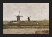 Polder With Mills Near Overschie By Paul Gabriël-7