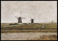 Polder With Mills Near Overschie By Paul Gabriël-8
