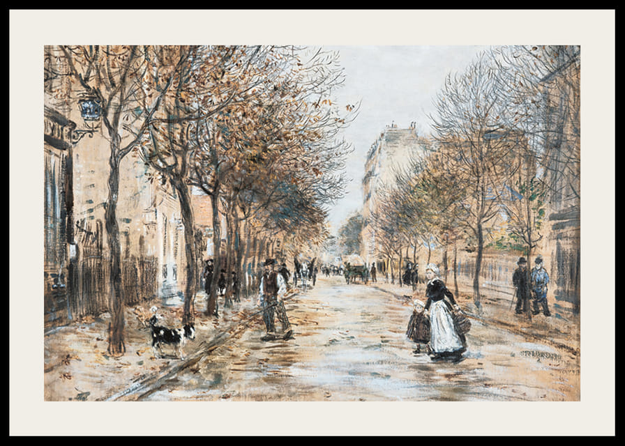 Street In Asnières By Jean-Franҫois Raffaëlli-12