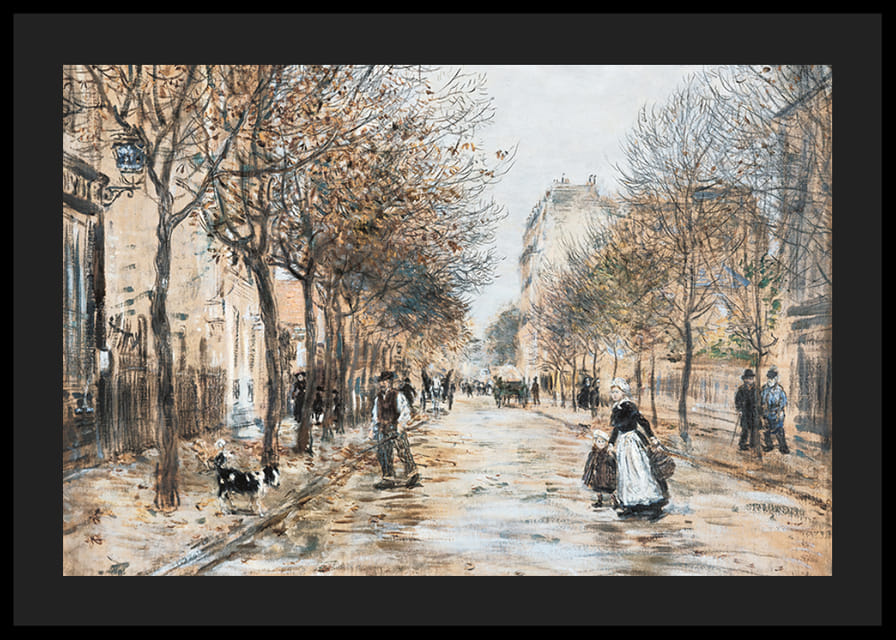 Street In Asnières By Jean-Franҫois Raffaëlli-12