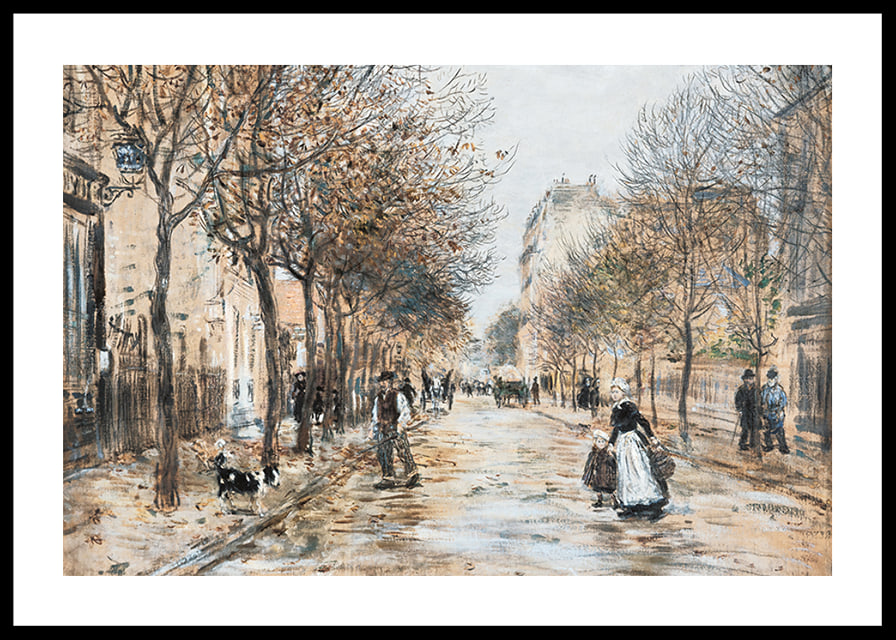 Street In Asnières By Jean-Franҫois Raffaëlli-12