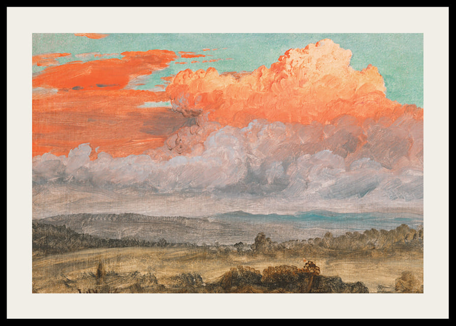 Drawing Clouds Hudson Valley New York July 1866 By Frederic Edwin Church-12