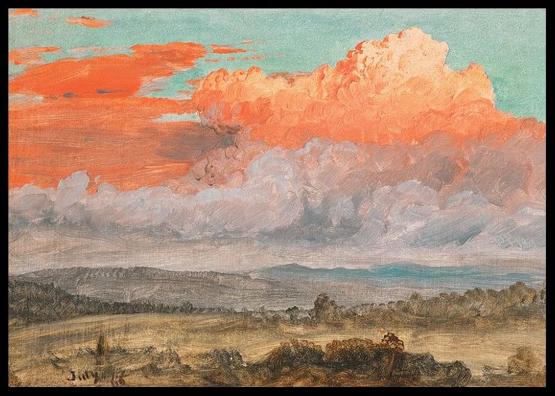 Drawing Clouds Hudson Valley New York July 1866 By Frederic Edwin Church-12