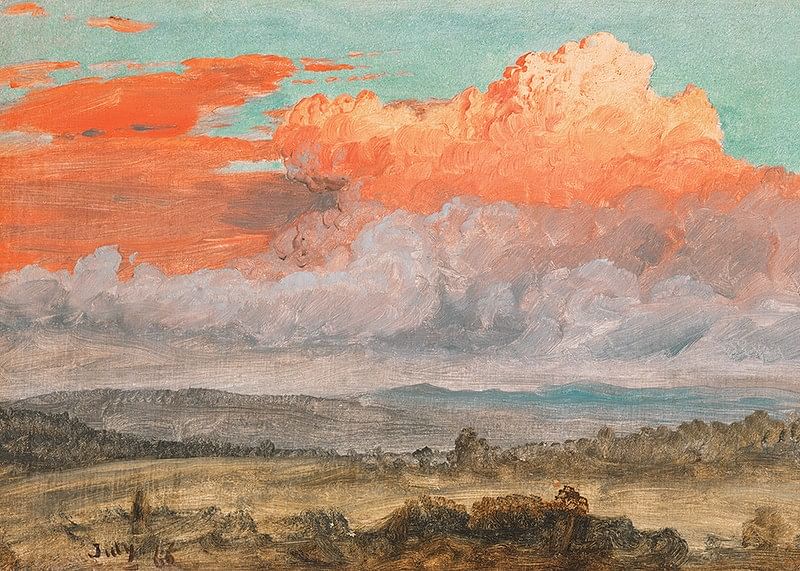 Drawing Clouds Hudson Valley New York July 1866 By Frederic Edwin Church-12