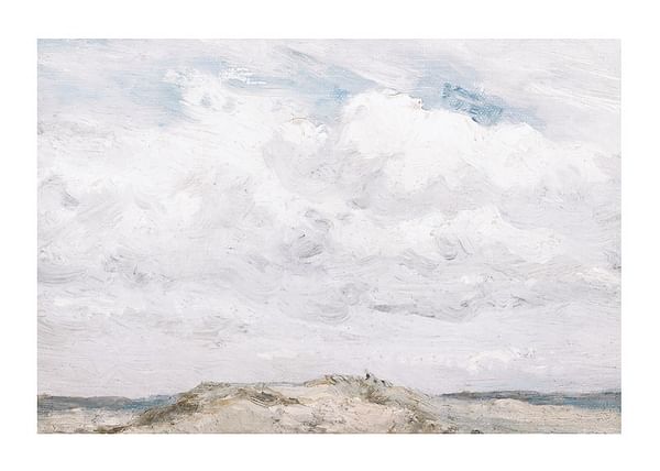 Plagát Duintop Met Op De Achtergrond De Zee By Jan Willem Van Borselen