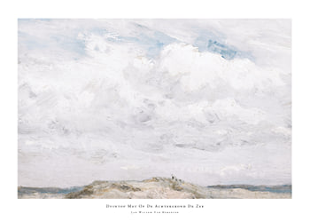 Juliste Duintop Met Op De Achtergrond De Zee By Jan Willem Van Borselen