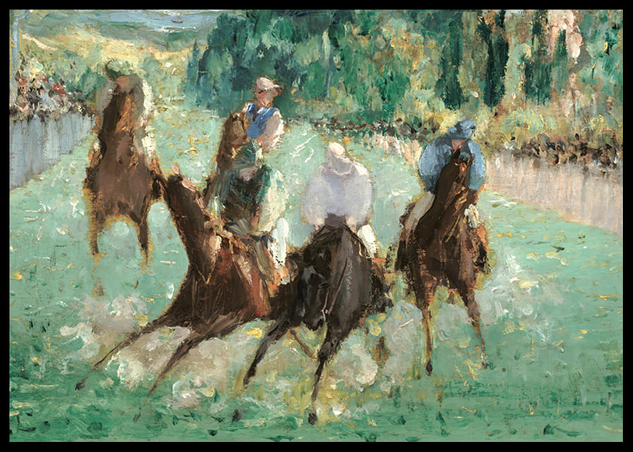 At The Races By Édouard Manet-12