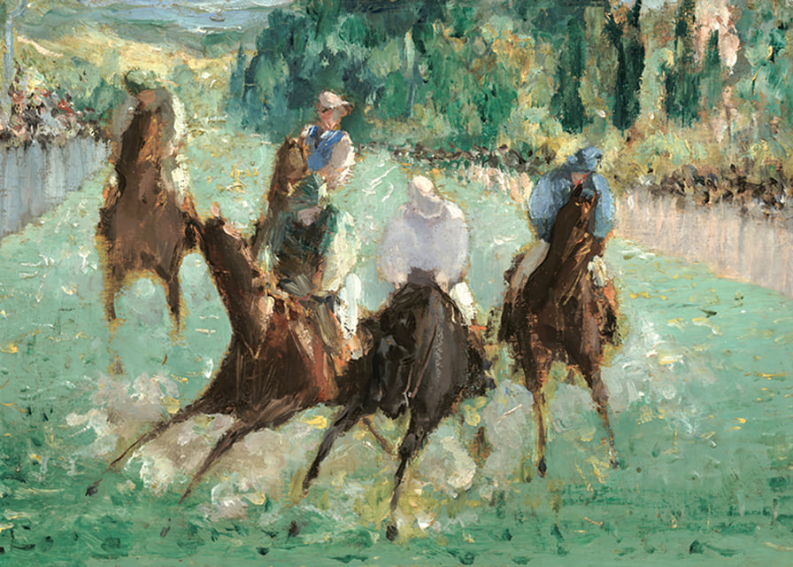 At The Races By Édouard Manet-12