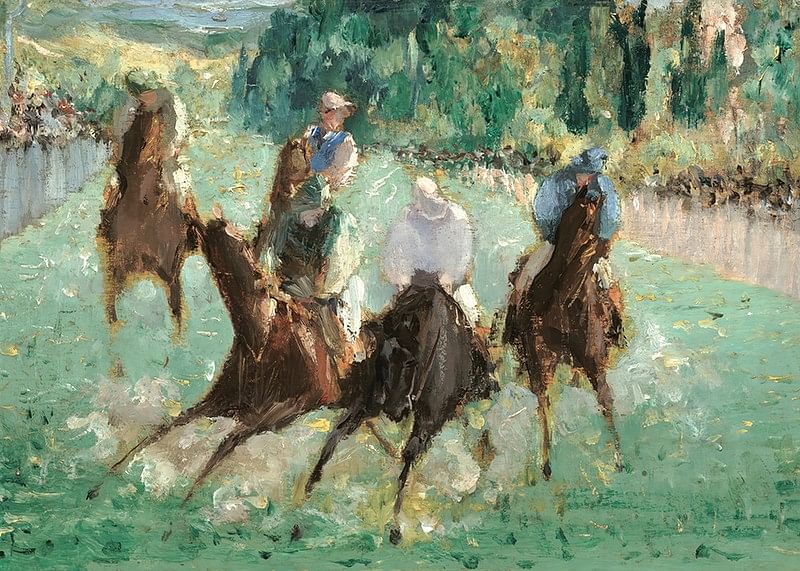 At The Races By Édouard Manet-12
