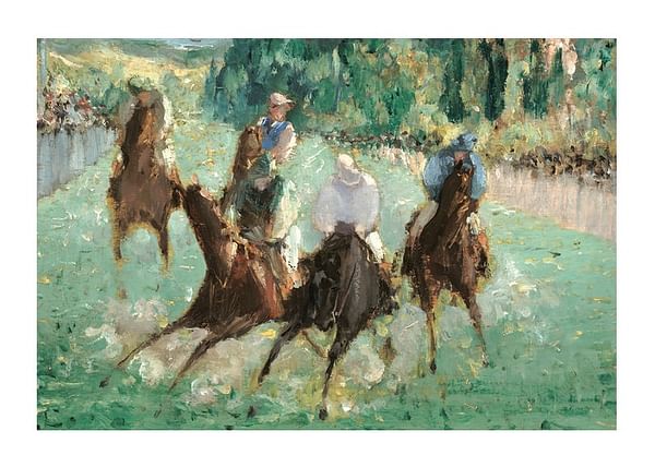 Plagát At The Races By Édouard Manet