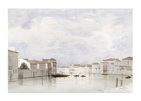 Kanal In Venedig By Carl Theodor Reiffenstein-1