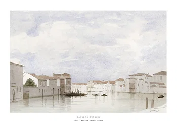 Poster Kanal In Venedig By Carl Theodor Reiffenstein