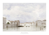 Kanal In Venedig By Carl Theodor Reiffenstein-1