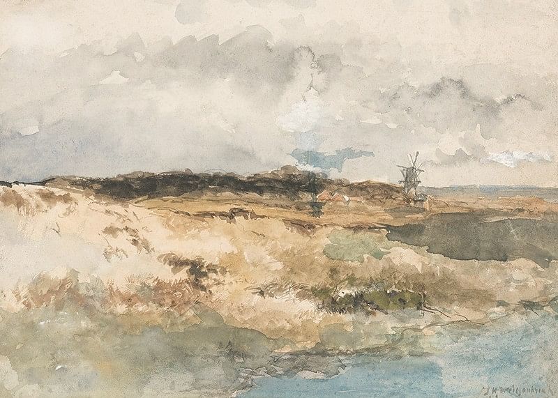 Gezicht Op Het Dekkersduin Bij Den Haag By Johan Hendrik Weissenbruch-12