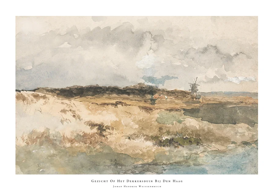 Gezicht Op Het Dekkersduin Bij Den Haag By Johan Hendrik Weissenbruch-12