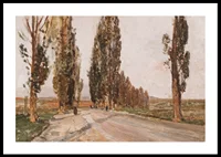 Boulevard Of Poplars Near Plankenberg By Emil Jakob Schindler-2