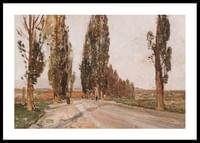 Boulevard Of Poplars Near Plankenberg By Emil Jakob Schindler-0