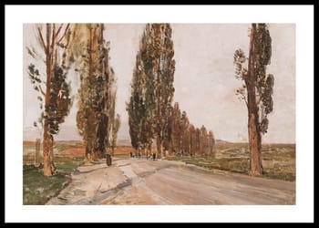 Poster Boulevard Of Poplars Near Plankenberg By Emil Jakob Schindler