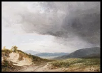 Hilly Landscape With Cloudy Skies By Károly Markó-8