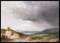 Hilly Landscape With Cloudy Skies By Károly Markó-2
