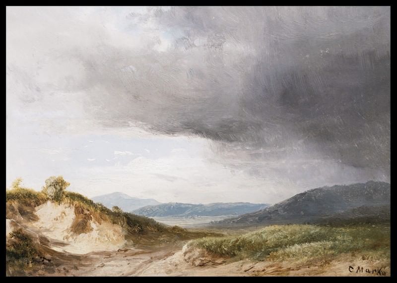 Hilly Landscape With Cloudy Skies By Károly Markó-12