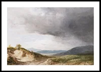 Hilly Landscape With Cloudy Skies By Károly Markó-2