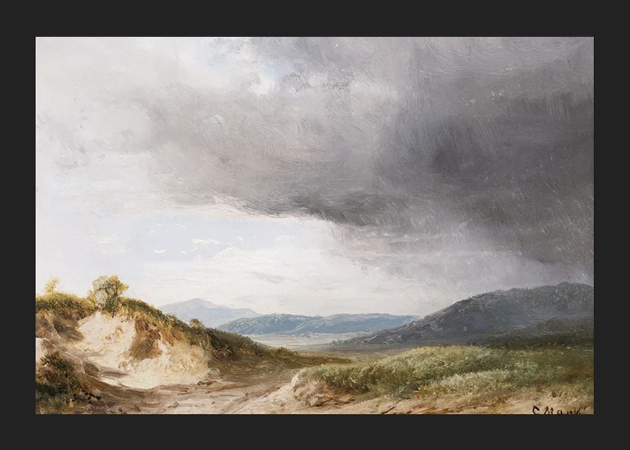 Hilly Landscape With Cloudy Skies By Károly Markó-12