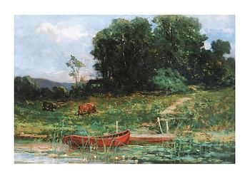 Poster The Farm Landing By Edward Mitchell Bannister