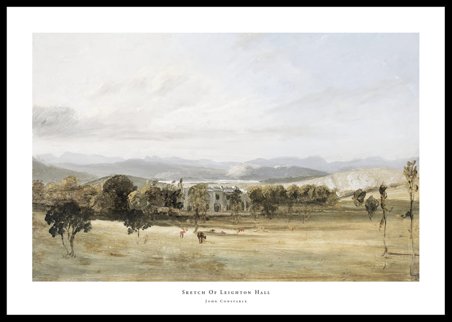 Sketch Of Leighton Hall By John Constable-12