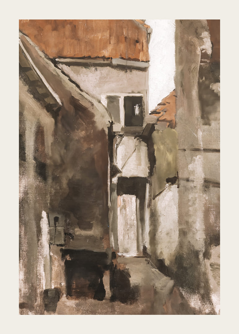 Buurtje In Rijswijk Bij Den Haag By George Hendrik Breitner-12