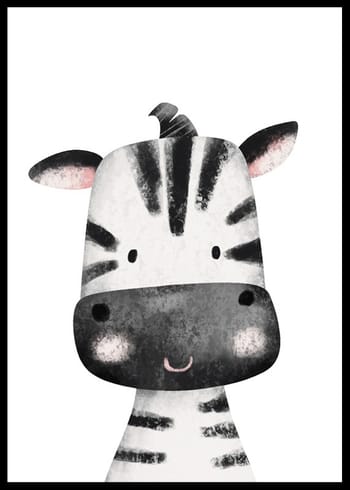 Poster Zebra Portrait