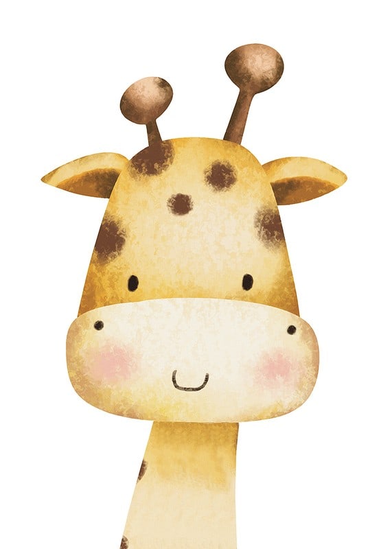 Póster Giraffe Portrait