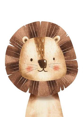 Poster Lion Portrait