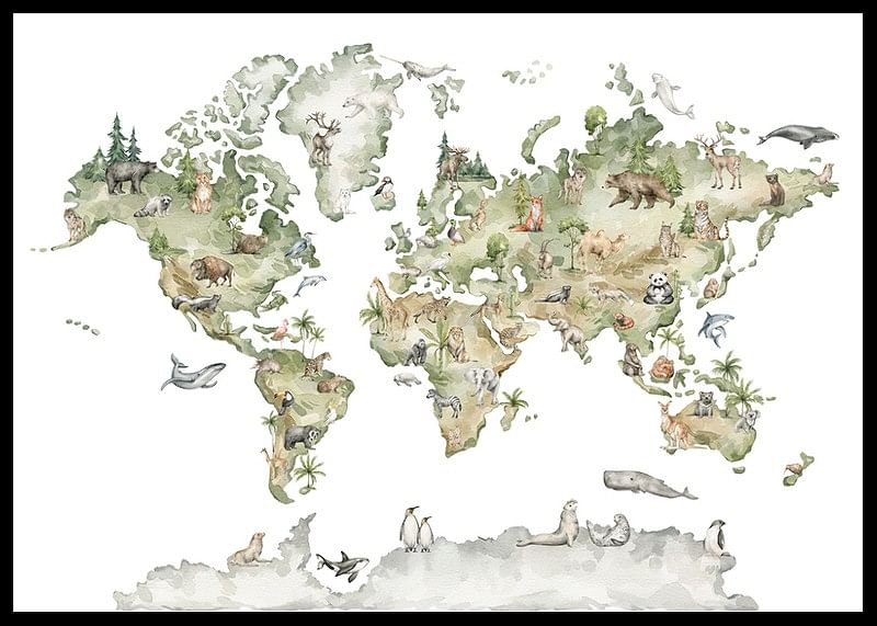 Animal World Map-12