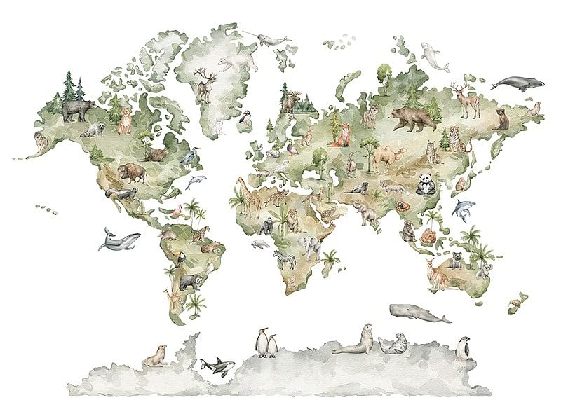 Animal World Map-12