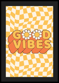 Retrotekst met bloemen en geel geblokt golfpatroon-4